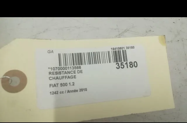 Resistance de chauffage Fiat 500 (312_) 1.2 (312axa1a) (2007) 3 portes occasion