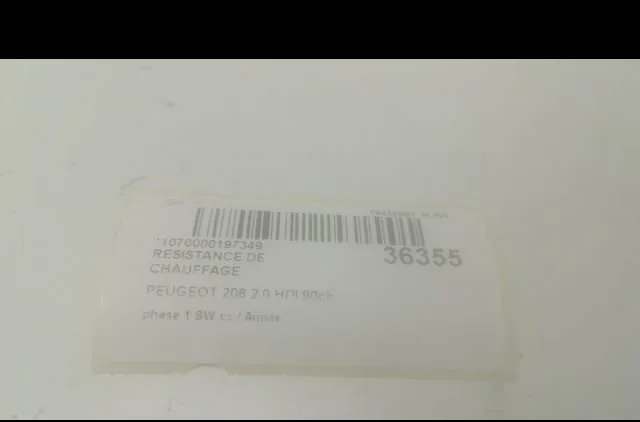 Resistance de chauffage Peugeot 206 SW (2E-K) 2.0 hdi (2002-2007) occasion