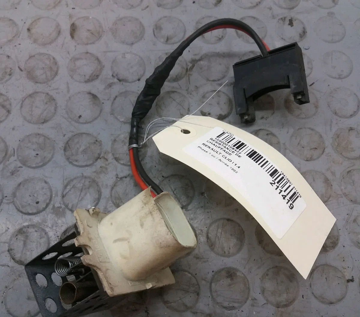 Resistance de chauffage Renault CLIO I (B-C57_, 5-357_) 1.4 (b-c57t, b-c57y) (1991-1998) occasion
