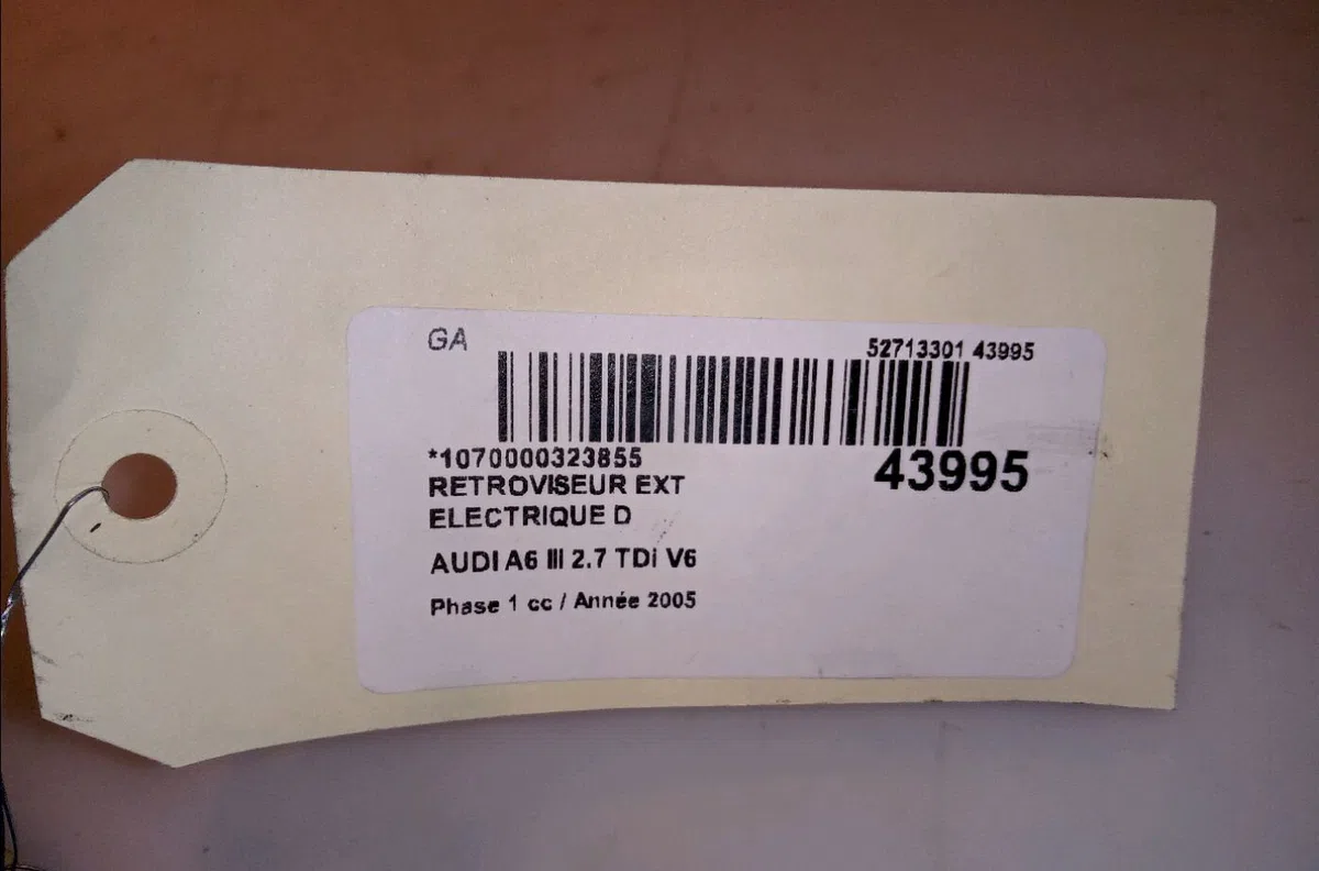Retroviseur exterieur electrique droit Audi A6 C6 Avant (4F5) 2.7 tdi (2005-2011) occasion