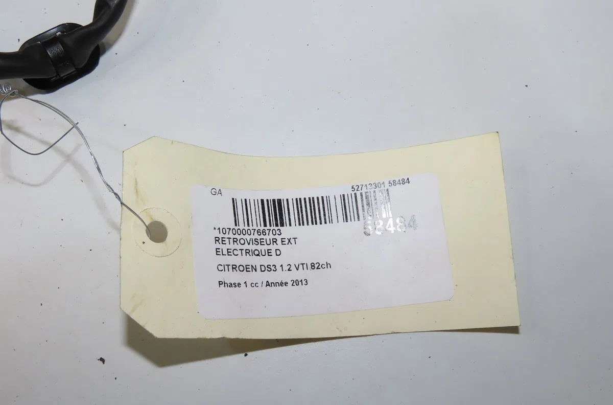 Retroviseur exterieur electrique droit Citroen DS3 (SA_) 1.2 vti 82 (2013-2015) occasion