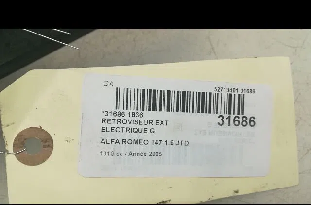 Retroviseur exterieur electrique gauche Alfa romeo 147 (937_) 1.9 jtdm 16v (937.axn1b, 937.bxn1b) (2004-2010) occasion