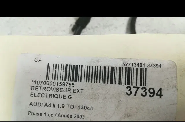 Retroviseur exterieur electrique gauche Audi A4 B6 (8E2) 1.9 tdi (2000-2004) 4 portes occasion
