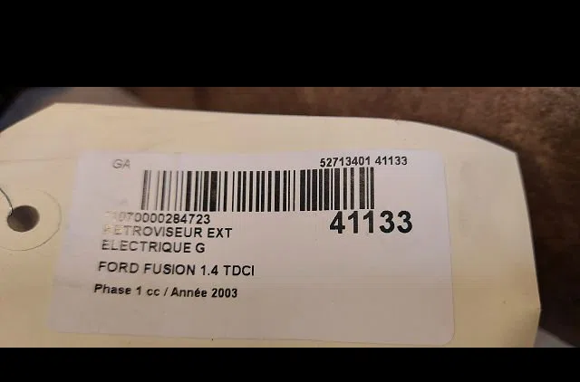 Retroviseur exterieur electrique gauche Ford FUSION (JU_) 1.4 tdci (2002-2012) 5 portes occasion