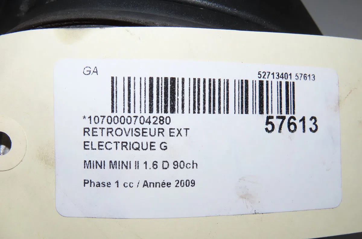 Retroviseur exterieur electrique gauche Mini MINI (R56) One d (2010-2013) occasion