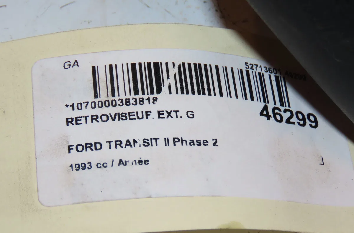 Retroviseur exterieur gauche Ford TRANSIT Camion plate-forme-Châssis (E_ _) 2.5 td (eme-l-s, ene-l-s) (1994-2000) occasi