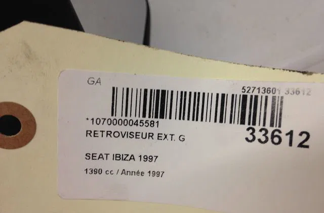 Retroviseur exterieur gauche Seat IBIZA II (6K1) 1.4 i (1993-2002) occasion