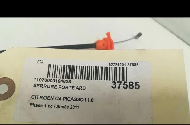 Serrure porte ard Citroen C4 PICASSO I Monospace (UD_) 1.6 hdi 110 (2010-2013) 5 portes occasion