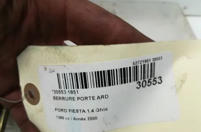 Serrure porte ard FORD FIESTA IV 2000 occasion