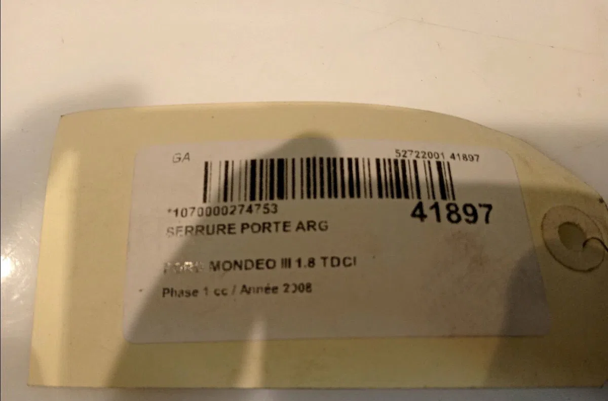 Serrure porte arg Ford MONDEO IV (BA7) 1.8 tdci (2007-2015) occasion