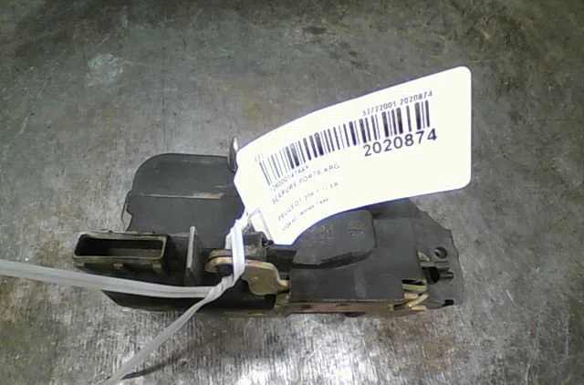 Serrure porte arg Peugeot 206 3-5 portes (2A-C) 1.1 i (1998-2007) occasion