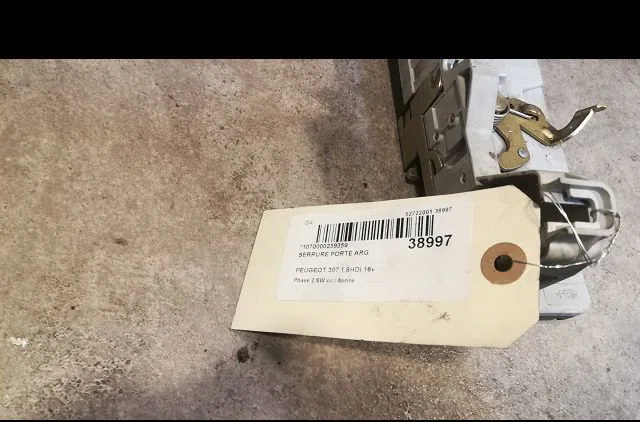 Serrure porte arg Peugeot 307 Break (3E) 1.6 hdi 110 (2004-2008) 5 portes occasion