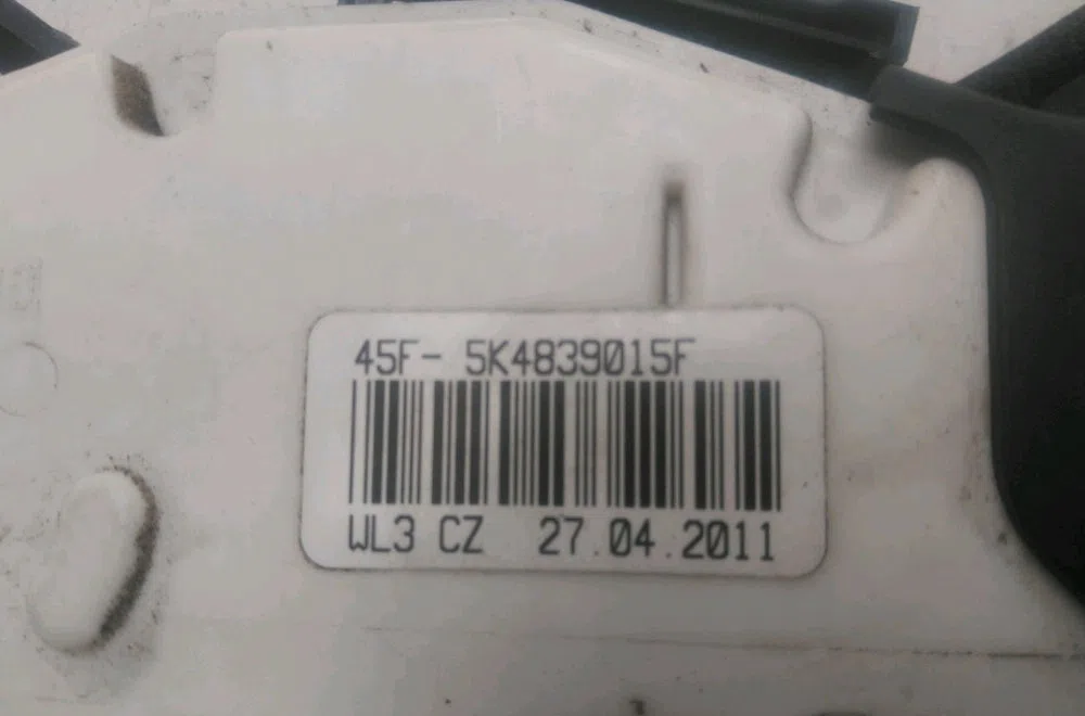 Serrure porte arg Volkswagen POLO V (6R1, 6C1) 1.6 tdi (2009) occasion