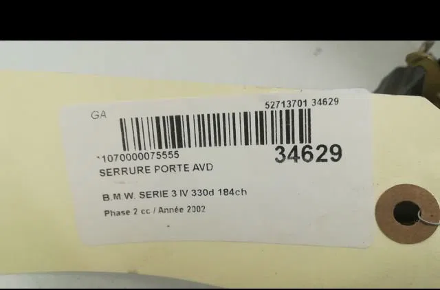 Serrure porte avd Bmw 3 (E46) 330 d (1999-2005) occasion