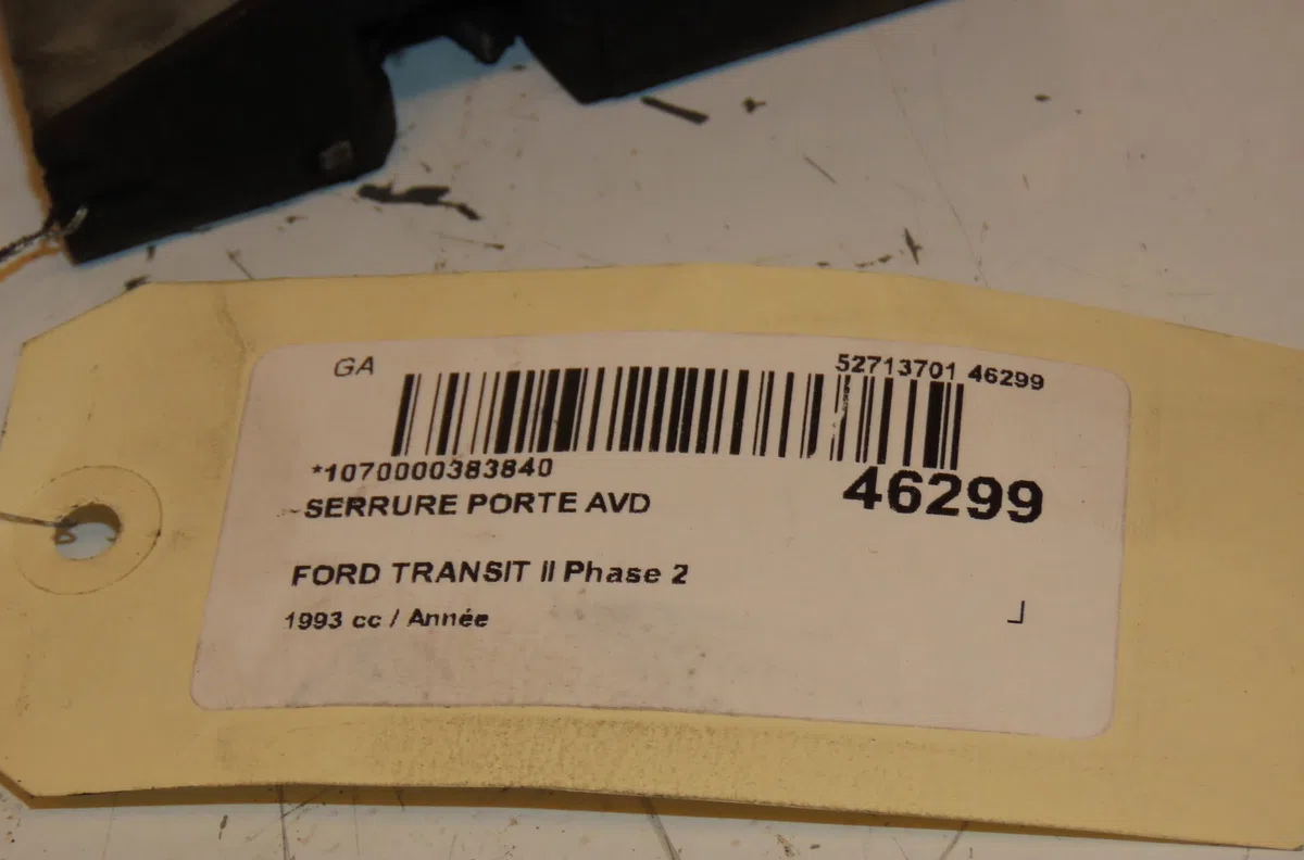 Serrure porte avd Ford TRANSIT Camion plate-forme-Châssis (E_ _) 2.5 td (eme-l-s, ene-l-s) (1994-2000) occasion