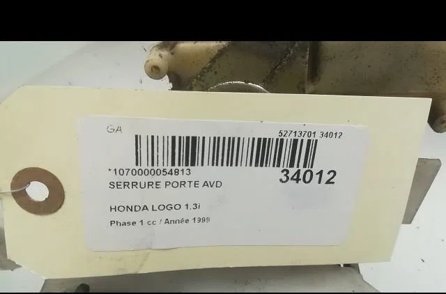 Serrure porte avd HONDA LOGO 1999 occasion