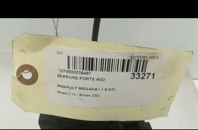 Serrure porte avd Renault MEGANE I Break (KA0-1_) 1.9 dti (ka0n) (1999-2001) occasion
