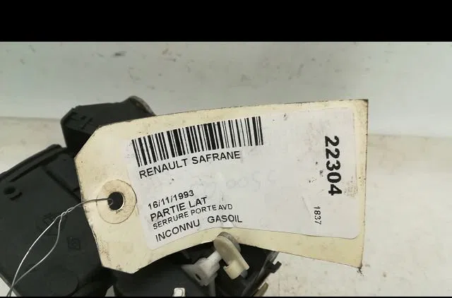 Serrure porte avd RENAULT SAFRANE 1994 occasion