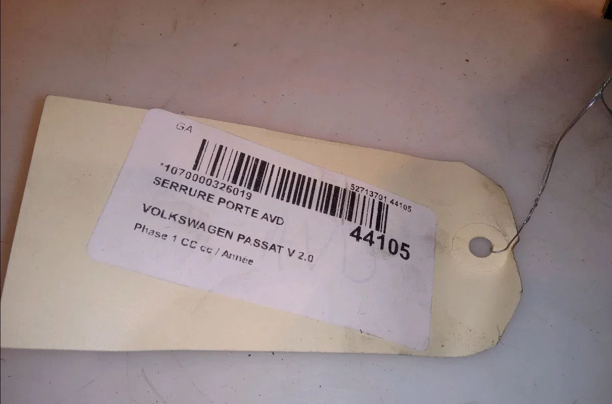 Serrure porte avd Volkswagen PASSAT CC B6 (357) 2.0 tdi (2008-2012) occasion