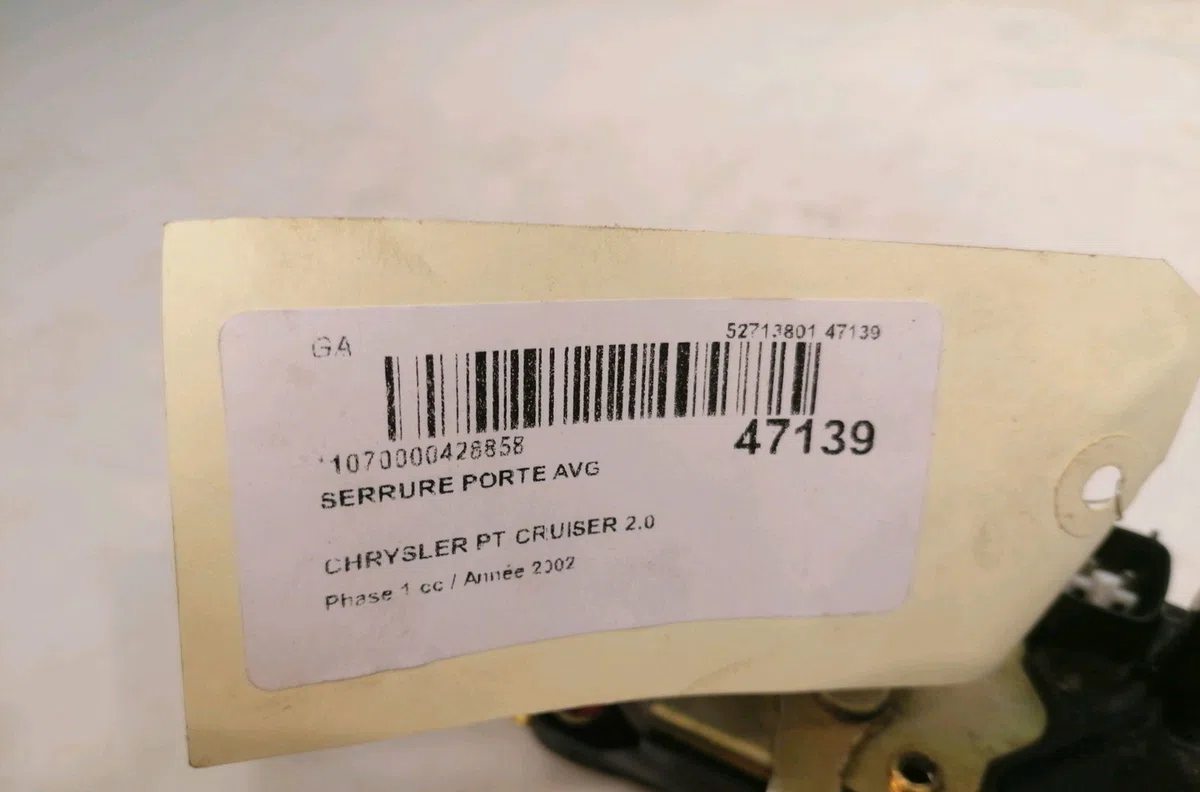 Serrure porte avg Chrysler PT CRUISER (PT_) 2.0 (2000-2004) occasion