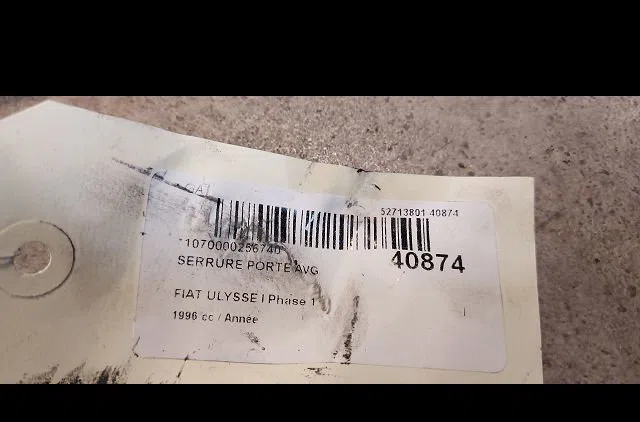 Serrure porte avg Fiat ULYSSE (220_) 2.0 (220.ac5) (1994-2002) occasion