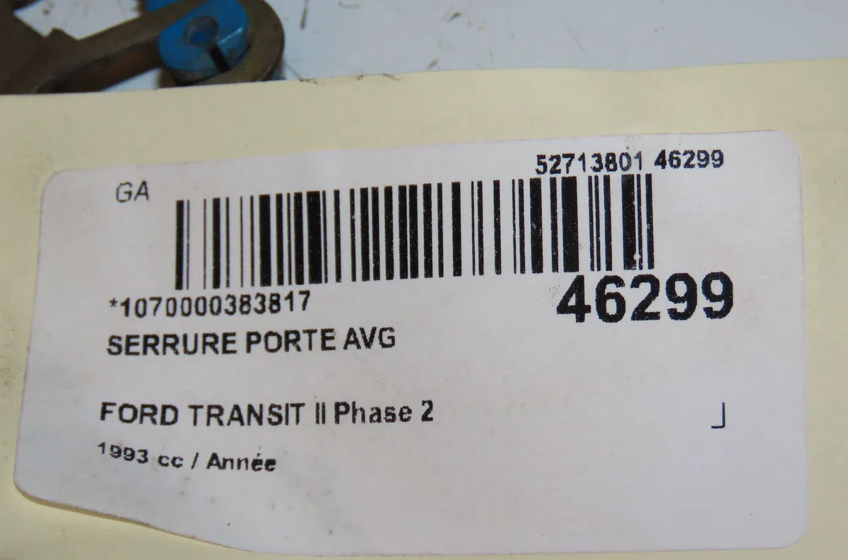 Serrure porte avg Ford TRANSIT Camion plate-forme-Châssis (E_ _) 2.5 td (eme-l-s, ene-l-s) (1994-2000) occasion