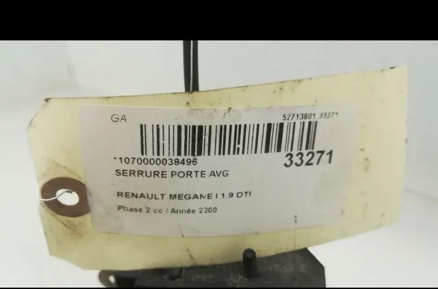 Serrure porte avg Renault MEGANE I Break (KA0-1_) 1.9 dti (ka0n) (1999-2001) occasion