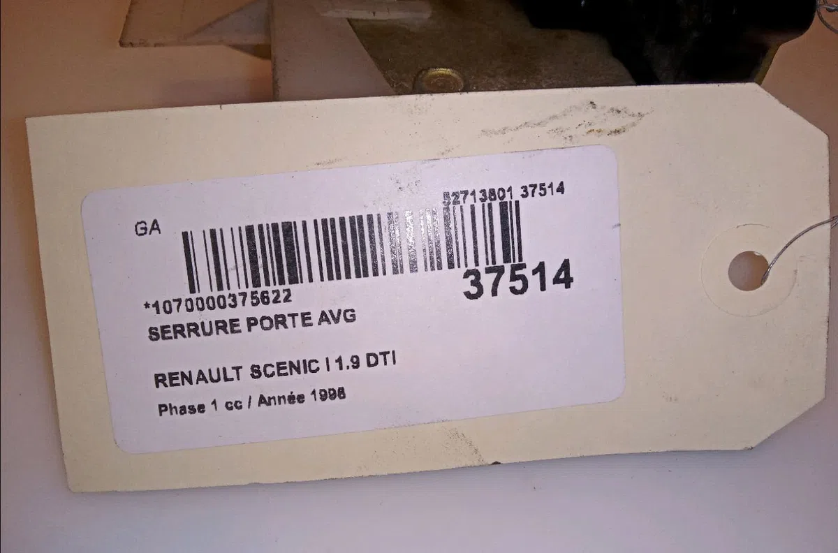 Serrure porte avg Renault MEGANE Scenic (JA0-1_) 1.9 dti (ja0n) (1997-1999) occasion