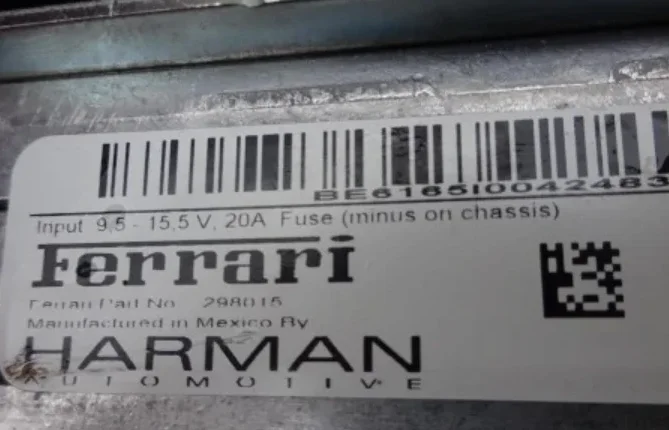 SystèMe De Navigation Ferrari Harman 2483062