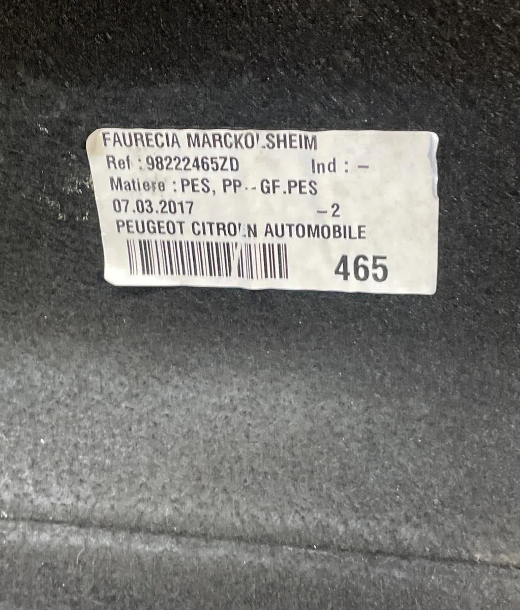 Tablette plage arrière PEUGEOT 308 2 PHASE 1 occasion