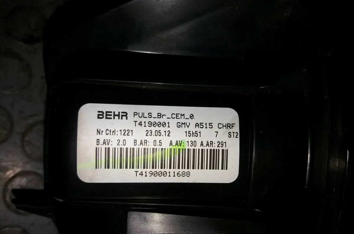 Ventilateur de chauffage Citroen DS3 (SA_) 1.6 hdi 90 (2009-2015) 3 portes occasion