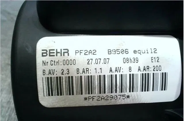 Ventilateur de chauffage Peugeot 307 CC (3B) 2.0 hdi 135 (2005-2009) occasion