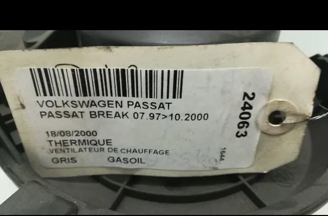 Ventilateur de chauffage VOLKSWAGEN PASSAT IV 2000 occasion