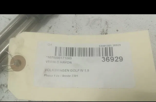Verin droit hayon Volkswagen GOLF IV (1J1) 1.9 tdi (1997-2004) occasion